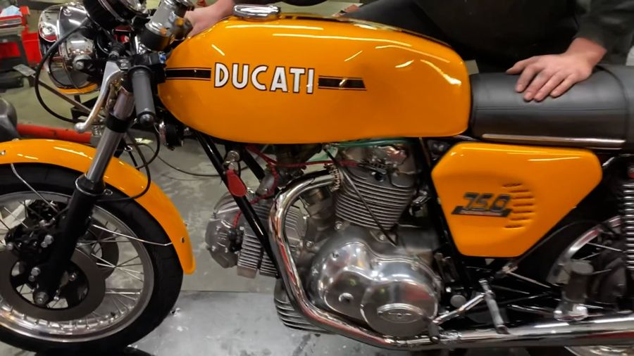 Still from the film: Ducati 1975 750 Sport
